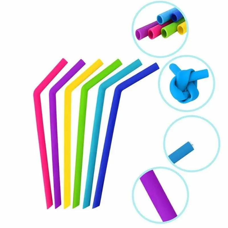 Food-Grade-Collapsible-Straw-Flexible-Eco-Friendly-Reusable-Silicone-Straws-1