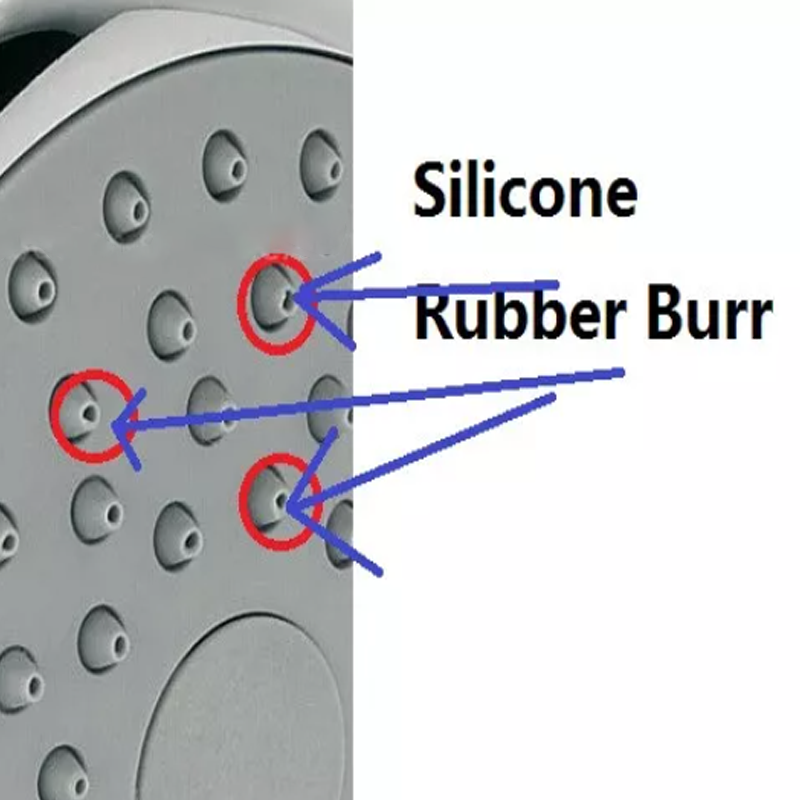 Shower nozzle burr