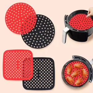 Custom Silicone Compression Molding Reusable Silicone Air Fryer Liners Factory5