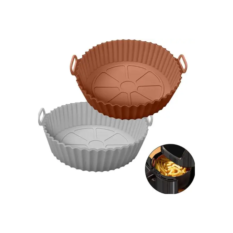 Heat Resistant Silicone Liners for Air Fryer Accessories with Custom Logo3