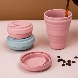 Personalized Silicone Rubber Reusable Collapsible Coffee Cups for Travel Solutions Manufacturers1