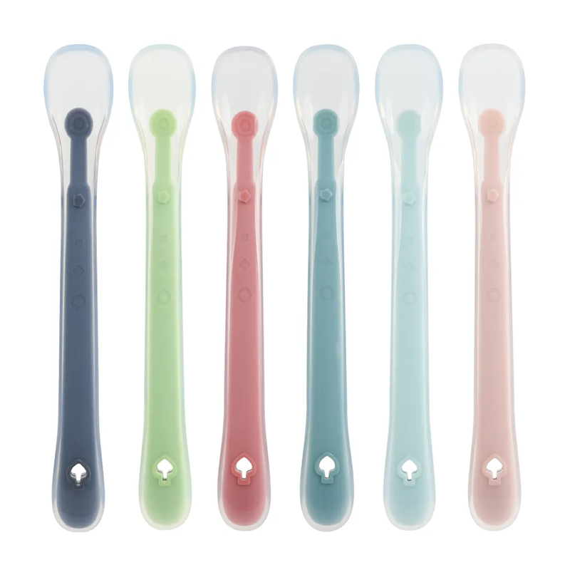 Custom Food Grade Silicone Spoons for Baby Training Solution Manufacturing2